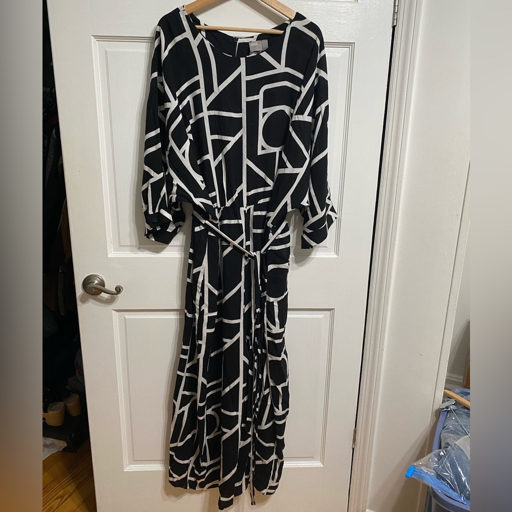 ASOS jumpsuit, palazzo pant romper. Women’s 20, belted, dolman sleeve